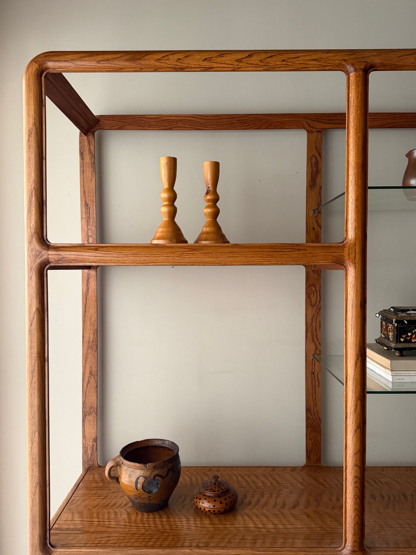 Oak etagere