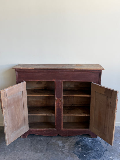 Pennsylvania Federal painted pine cupboard