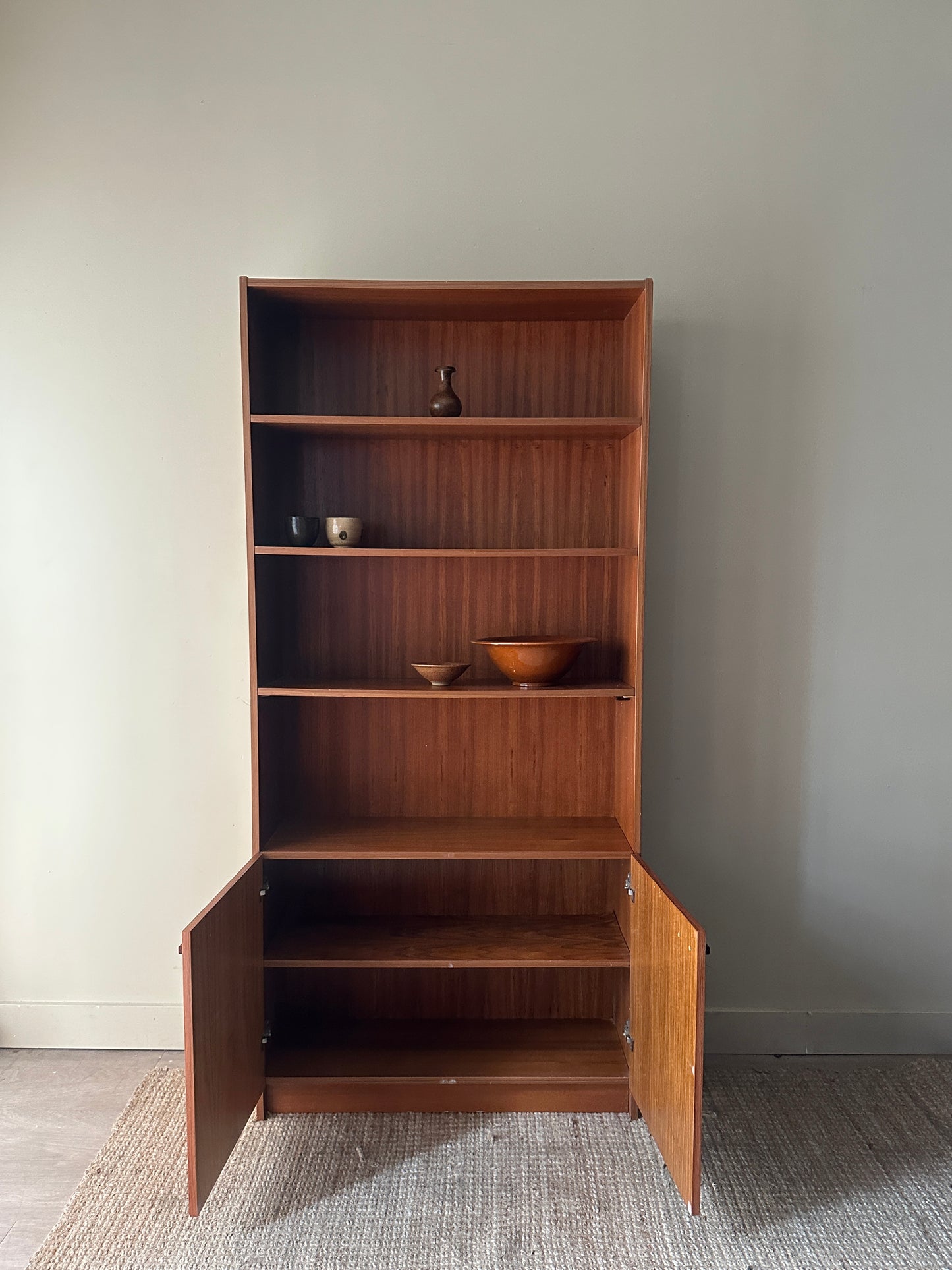 Teak cabinet/shelf