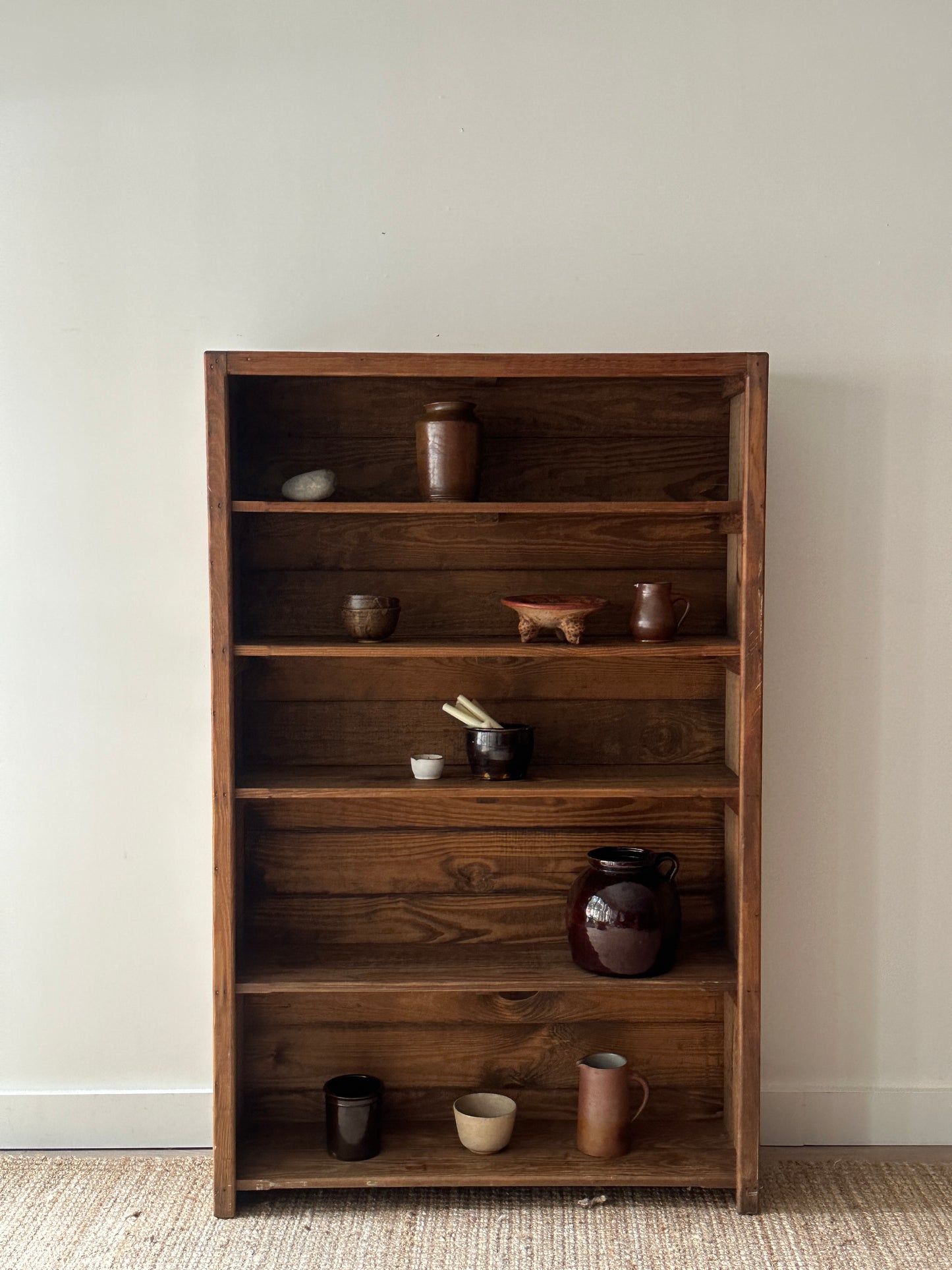 Farmhouse pine bookshelf