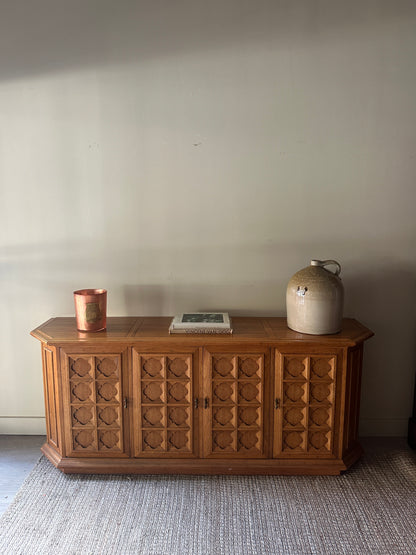 Carved oak server