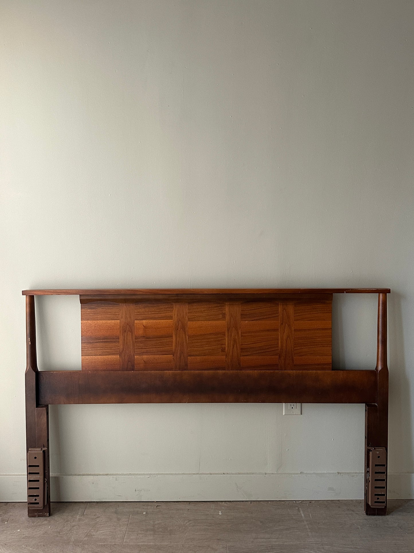Walnut headboard. Full.