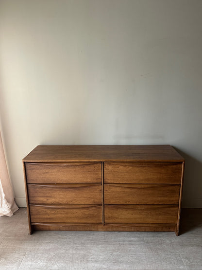 Lane walnut dresser
