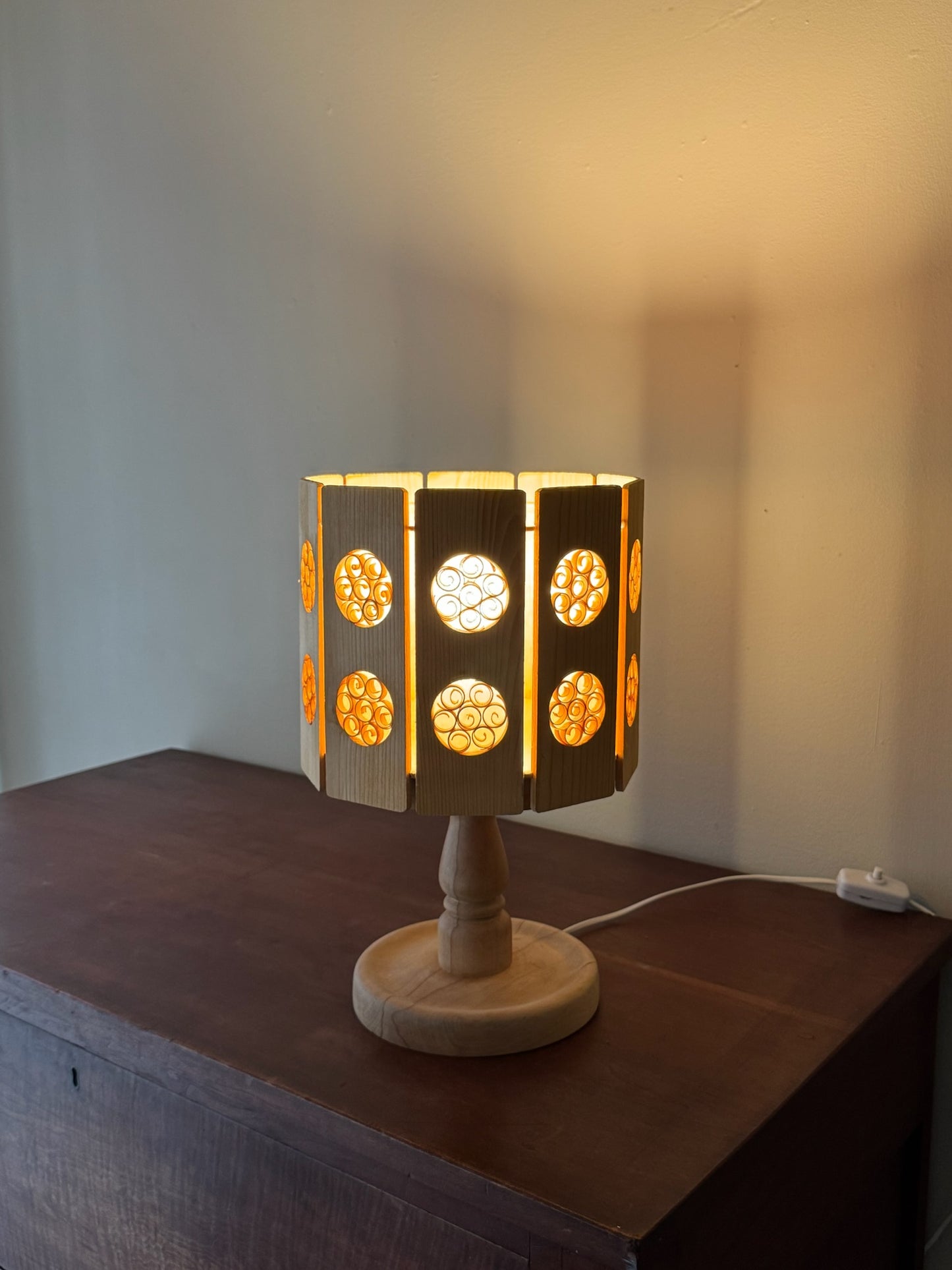 Swedish pine table lamp