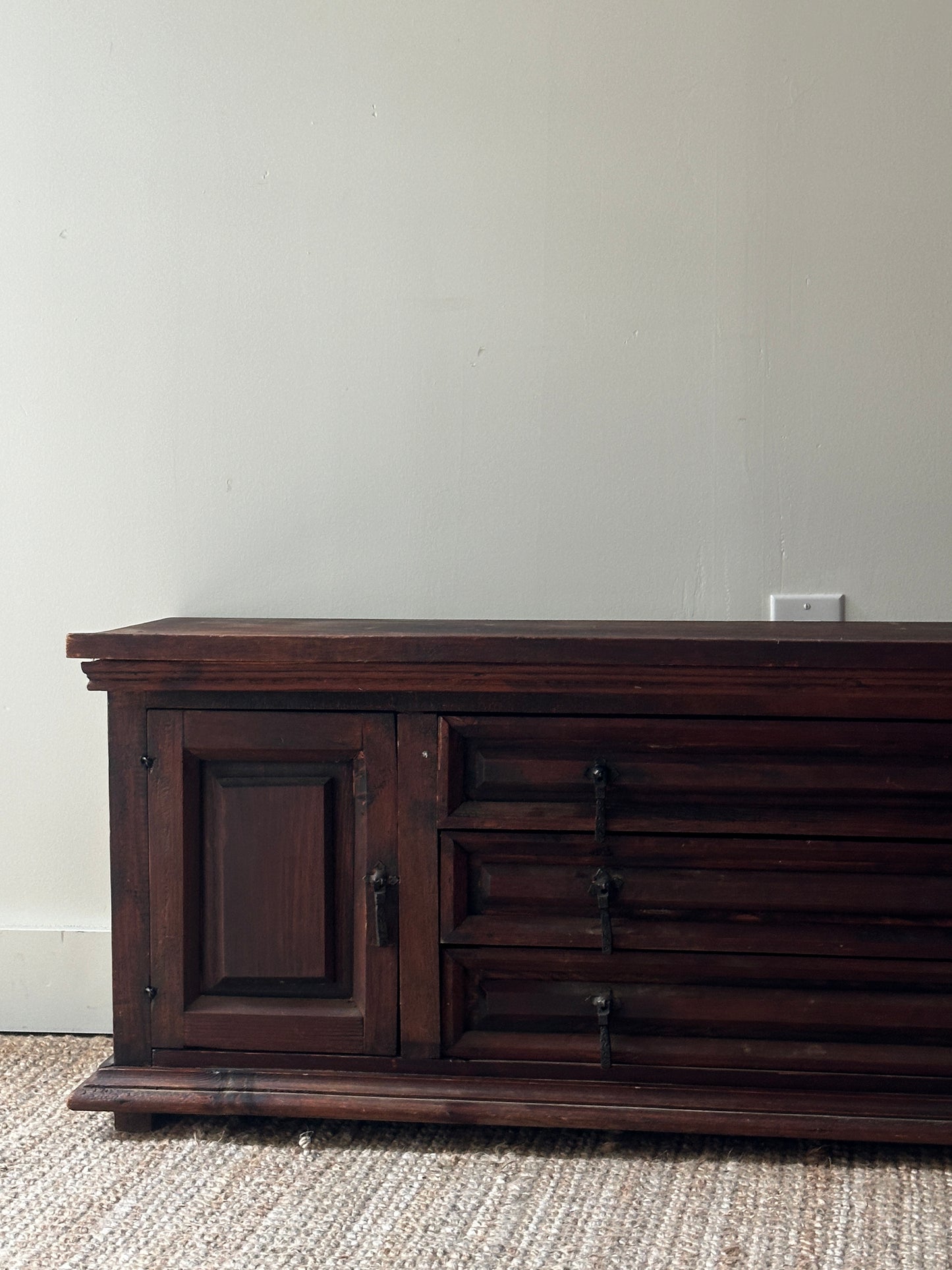 Spanish colonial low credenza