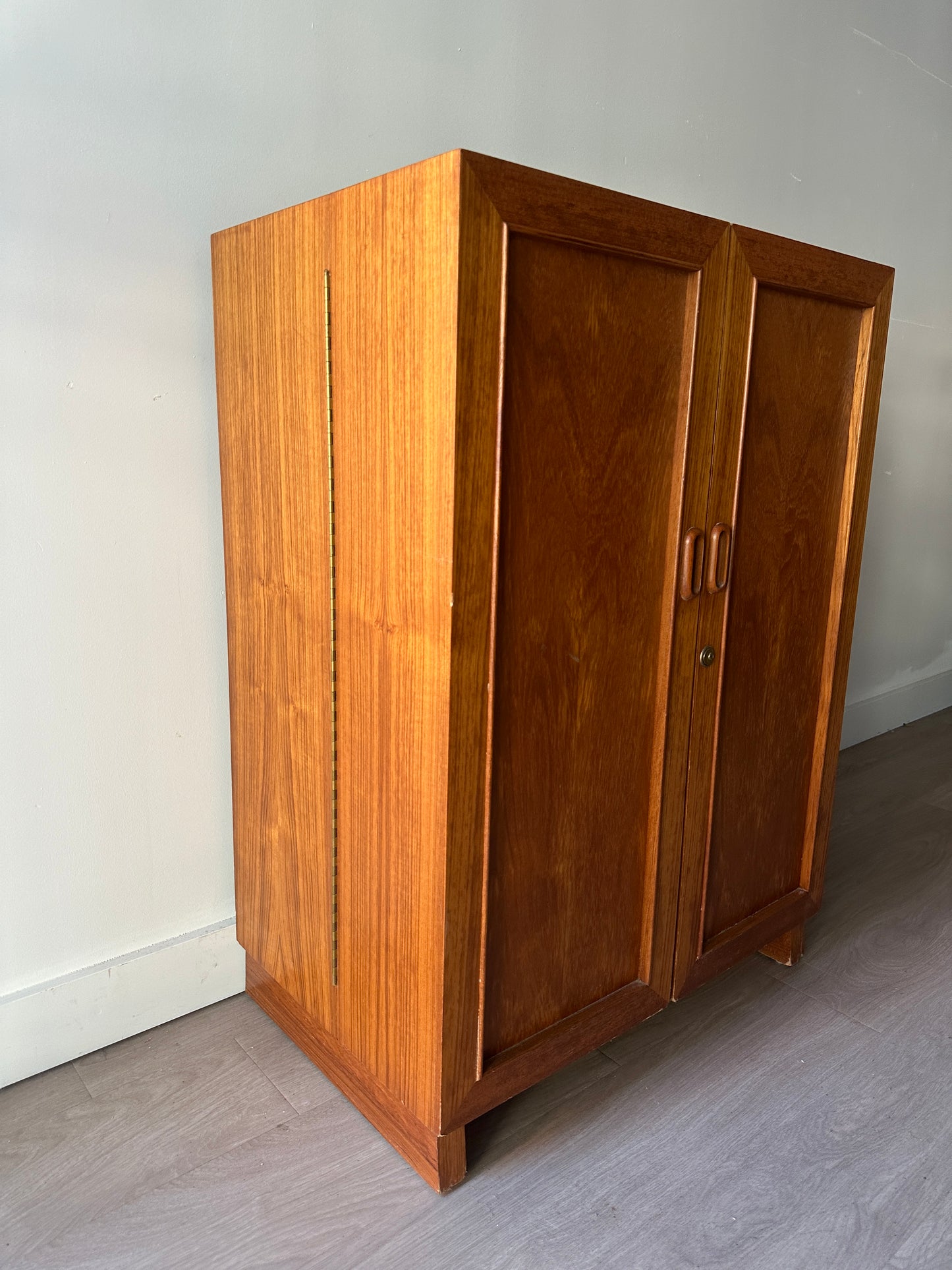 Teak tuck away desk