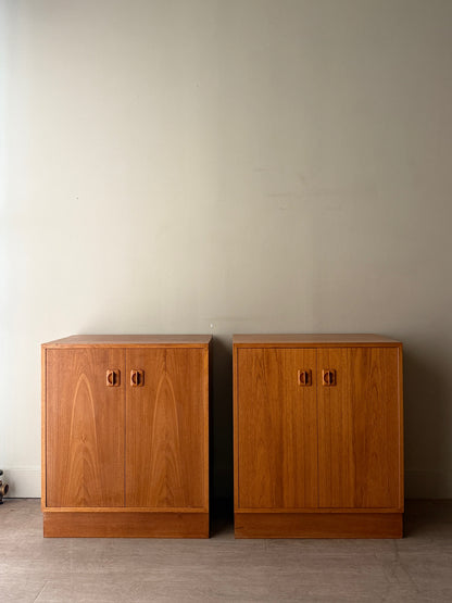 Small Danish teak cabinets. Sold individually.