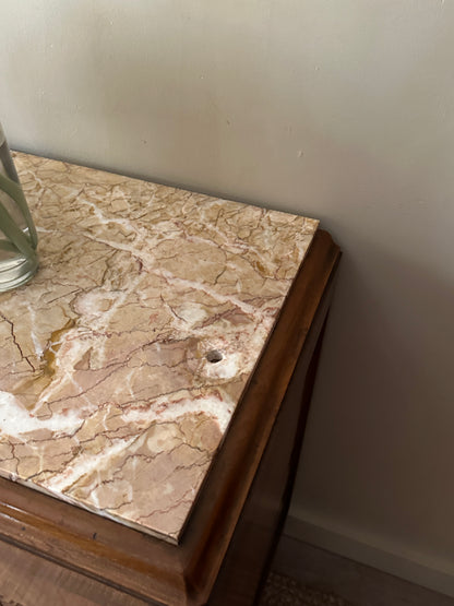 Deco walnut burl sideboard