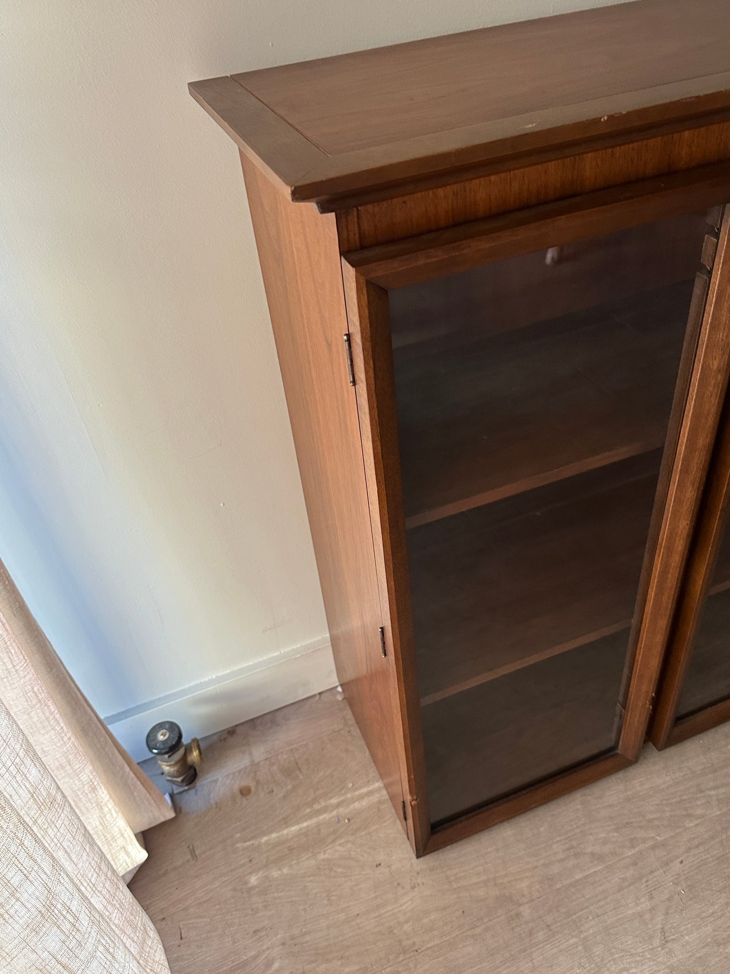 Walnut display case