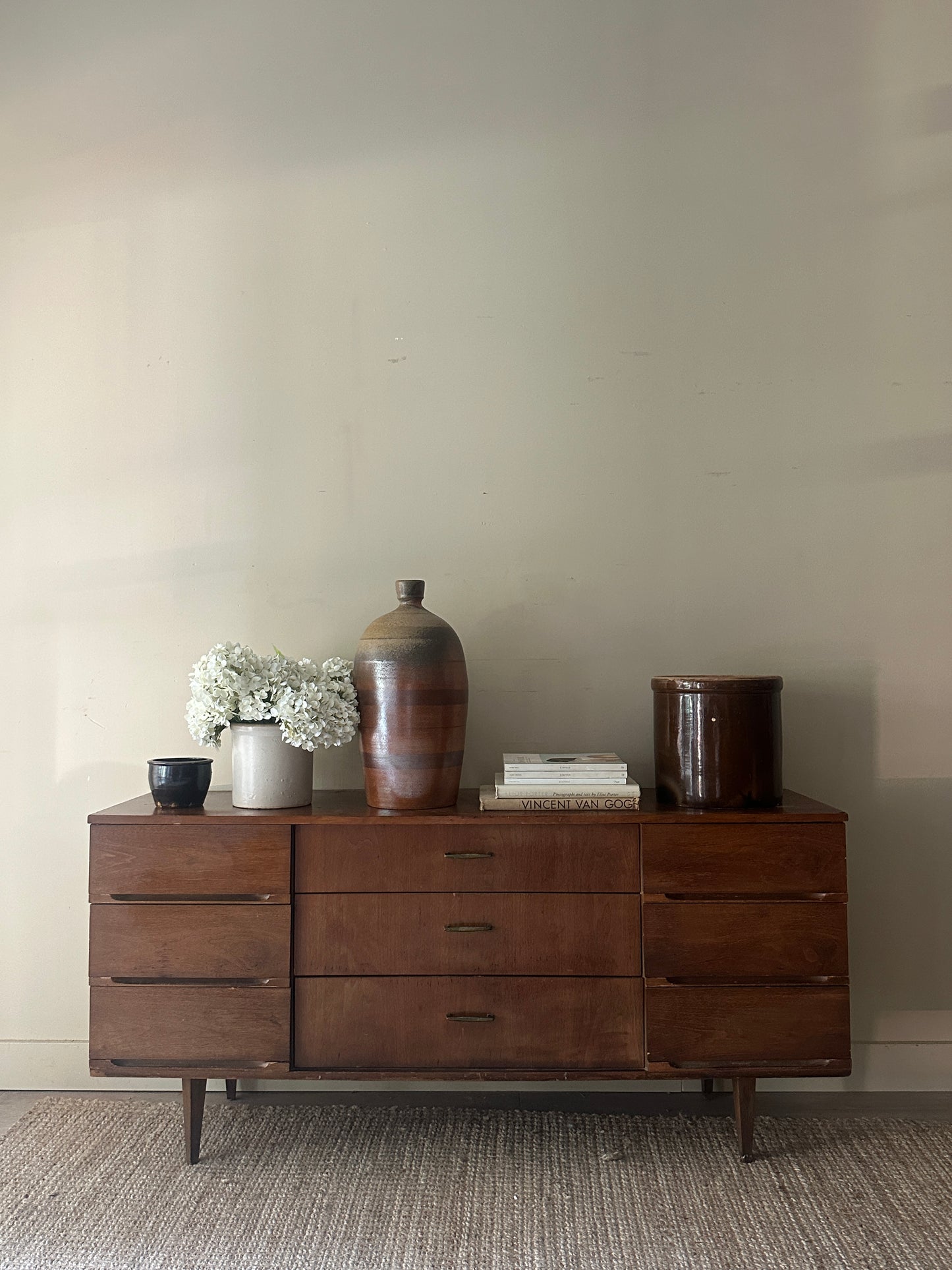 Walnut dresser. Refinishing project.