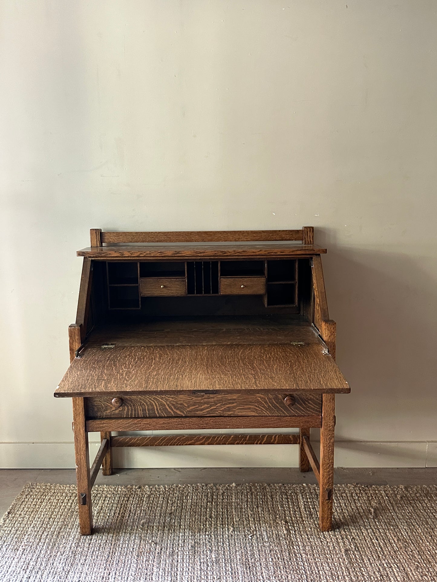 Oak secretary desk