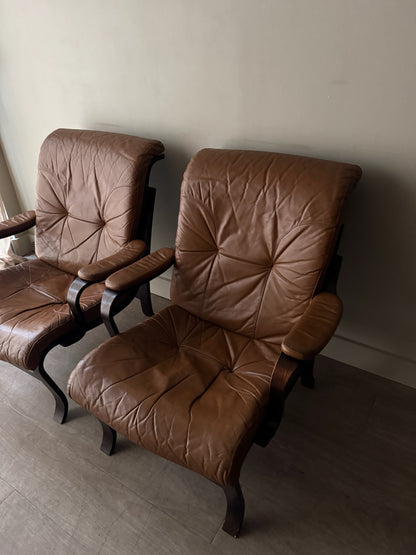 Scandinavian bentwood lounge chairs. Sold individually.