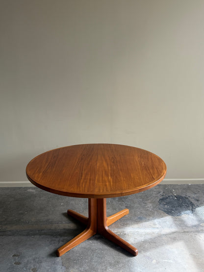 Danish teak dining table with extension