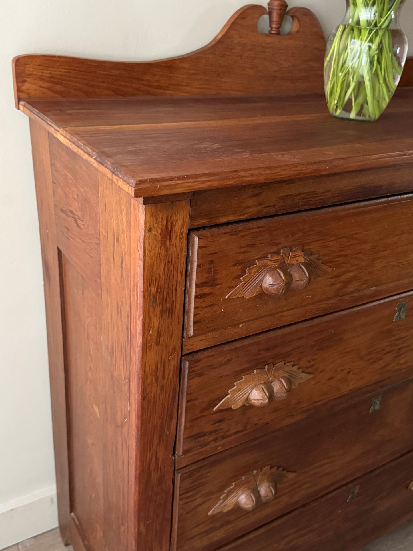 Victorian walnut dresser