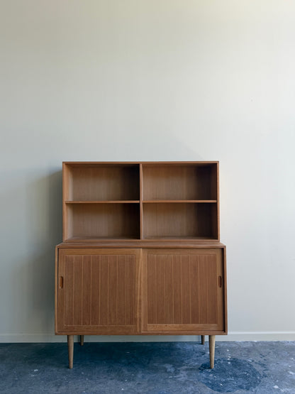 Eric Brouer Danish oak bookcase cabinet