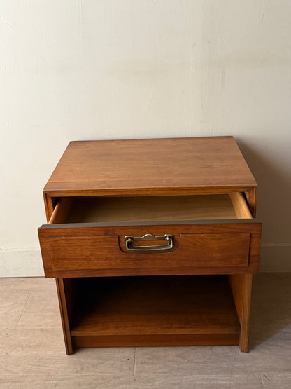 Lane walnut nightstand