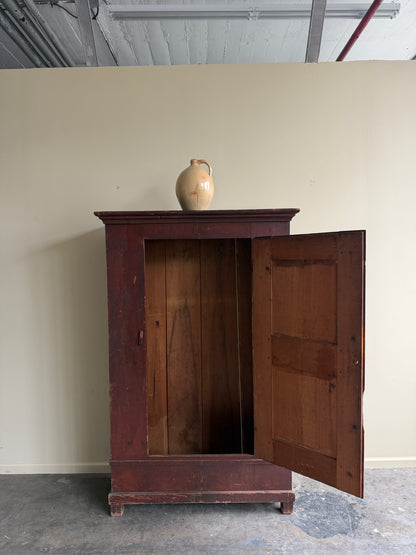Painted pine wardrobe