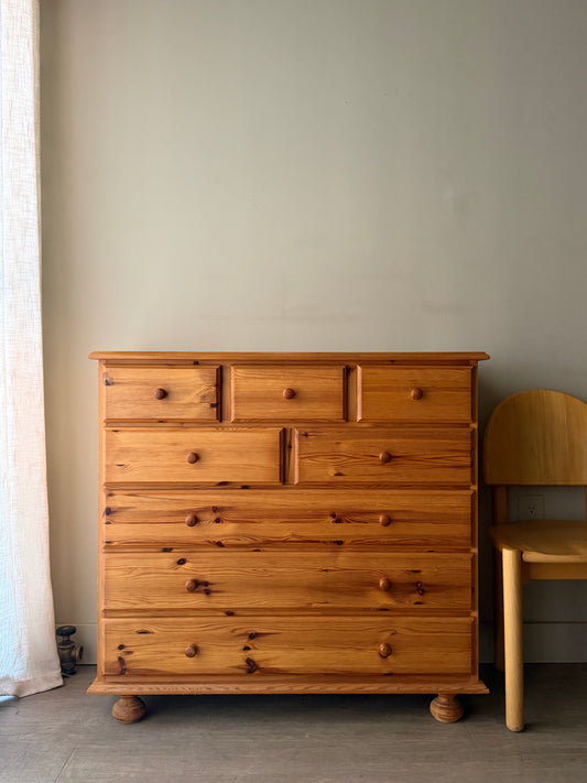 Danish Pine dresser with ball feet