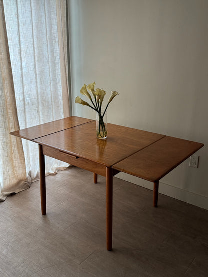 Danish teak extending dining table