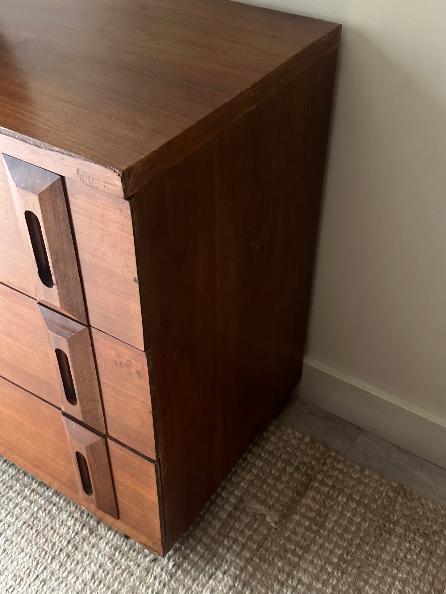 Walnut Mid-Century Dresser
