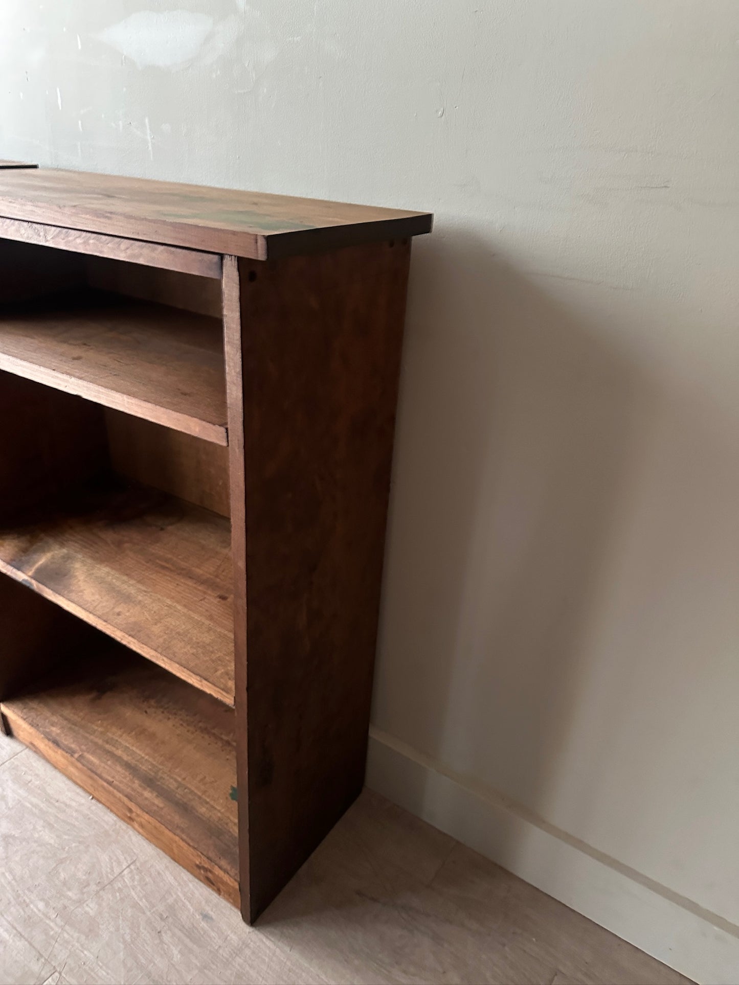 2 pine bookshelves. Sold individually.