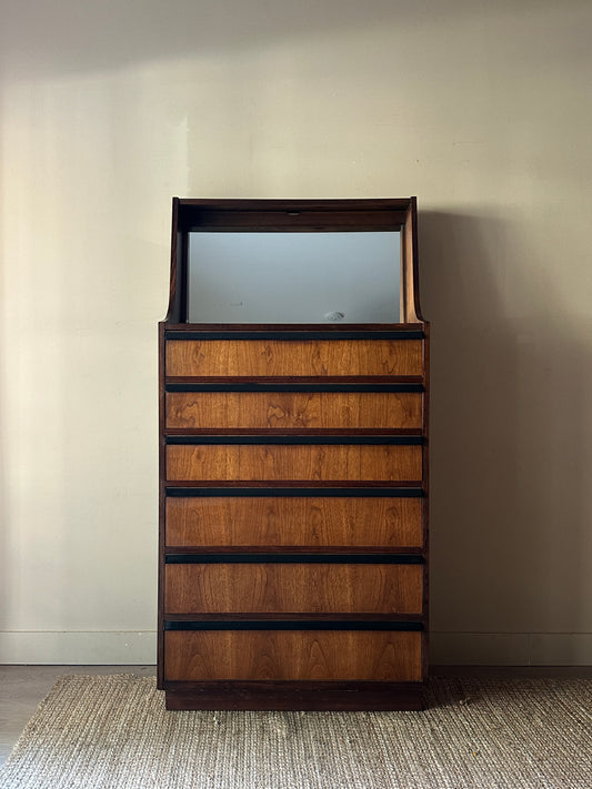 Lane walnut dresser
