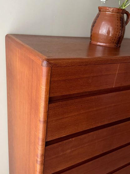 Nordisk Andels-Eksport Danish teak tallboy dresser
