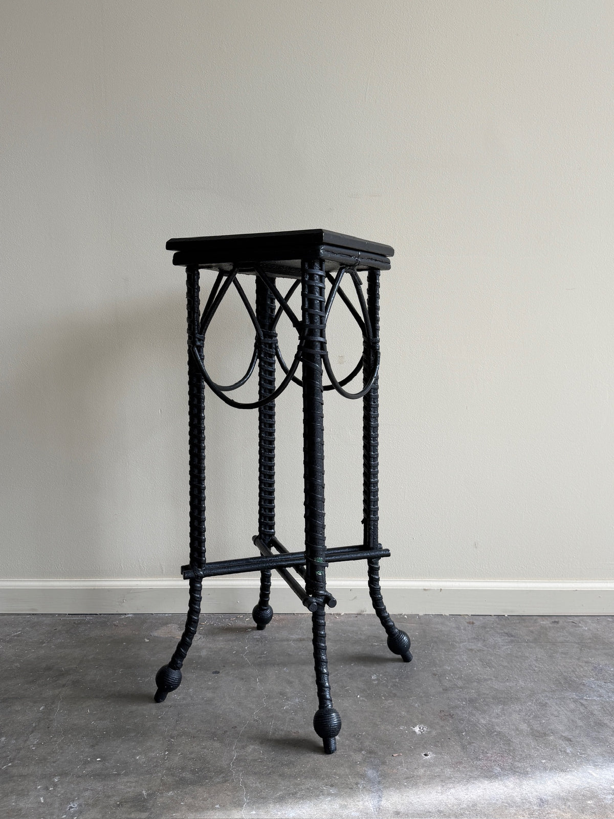 Victorian stick and ball plant stand