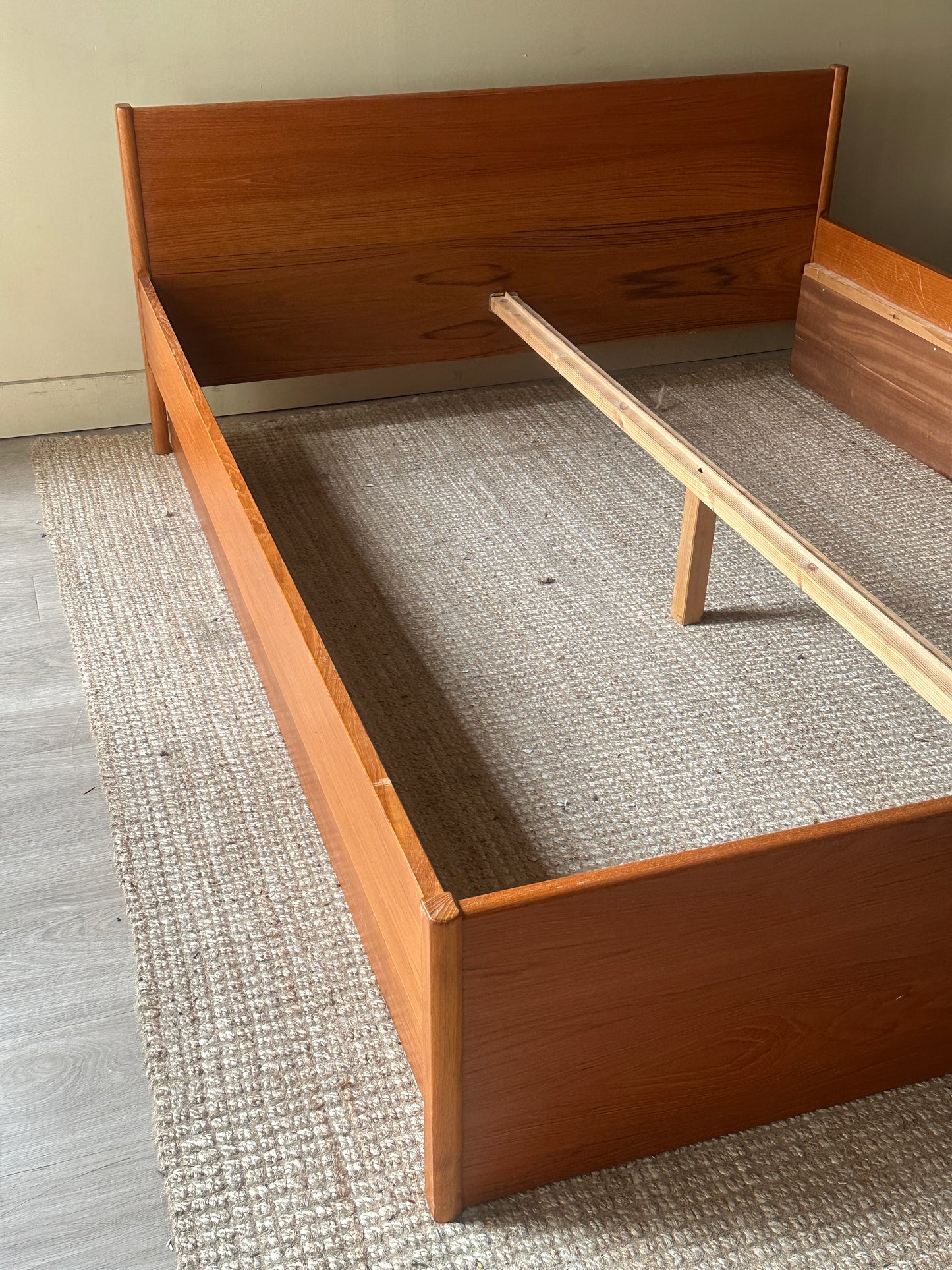 Danish teak queen bed
