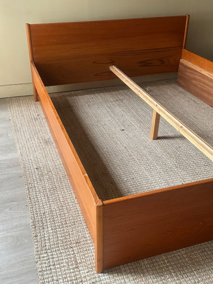 Danish teak queen bed