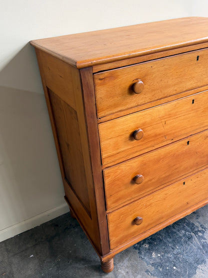 Mid-Atlantic Sheraton pine dresser