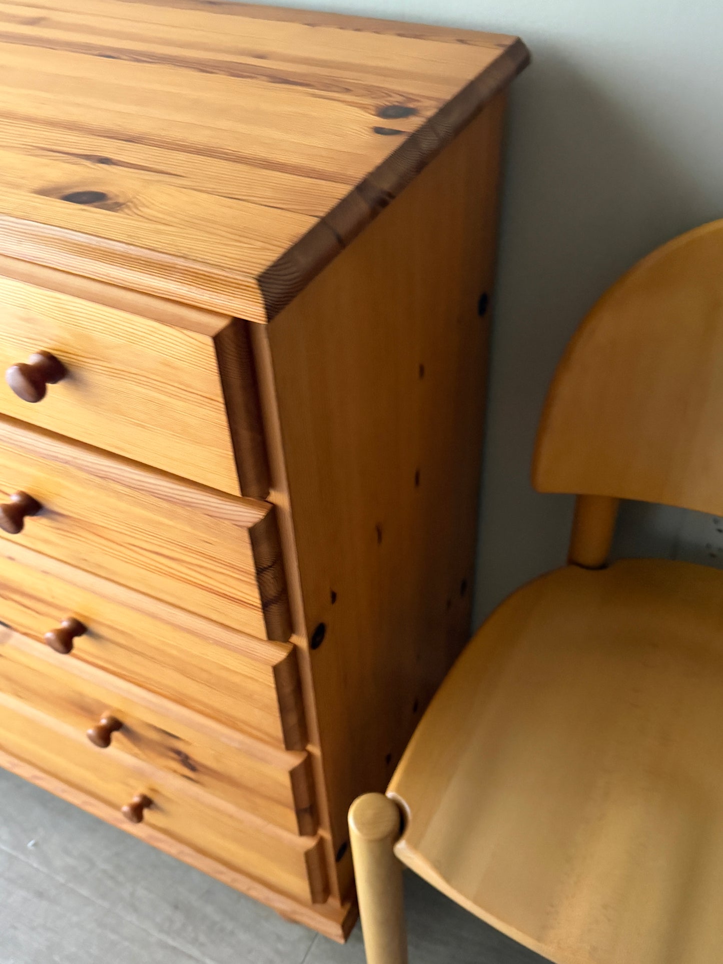 Danish Pine dresser with ball feet