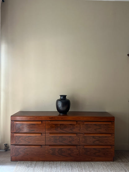 Walnut burl dresser