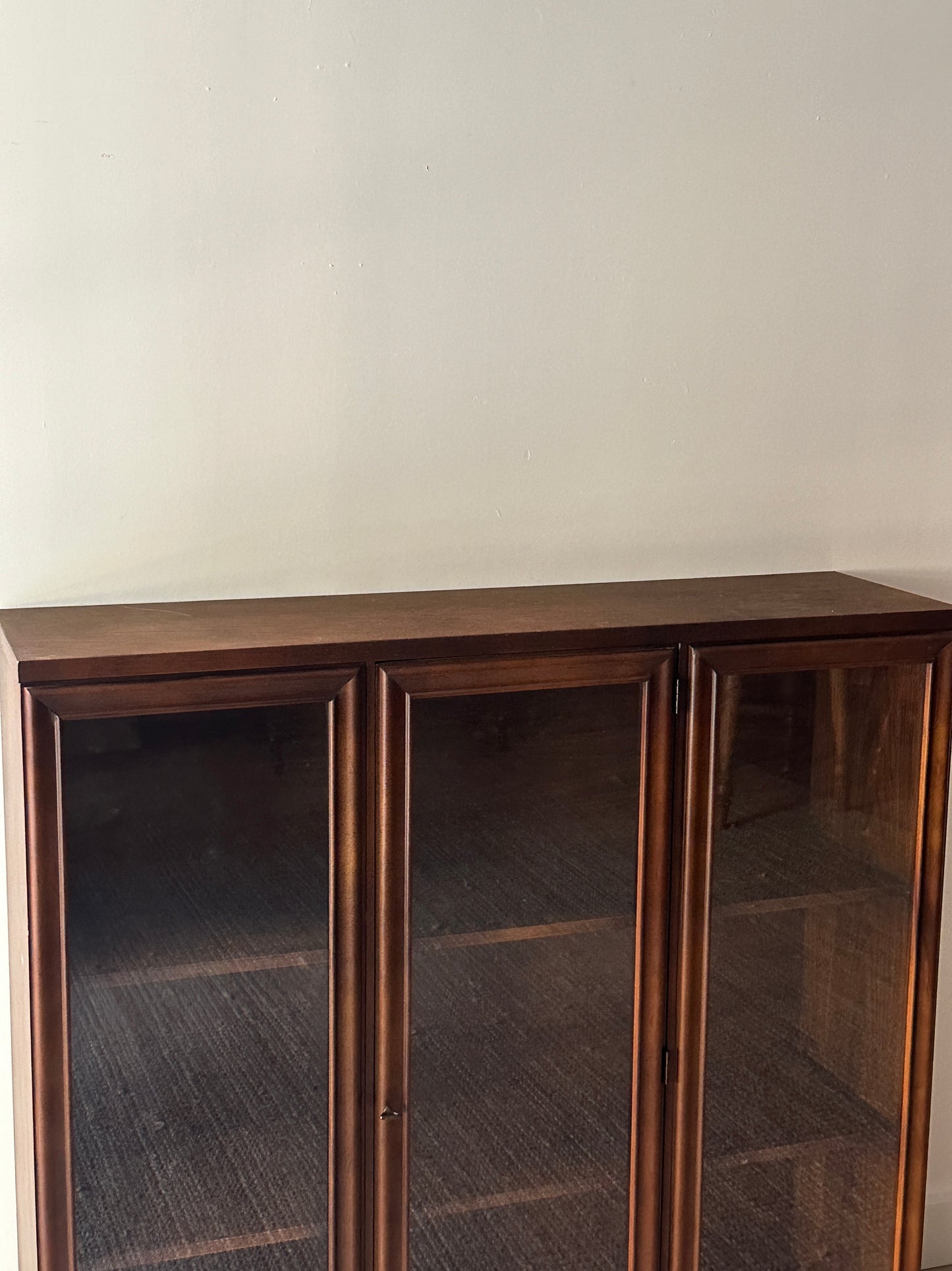 Walnut display case