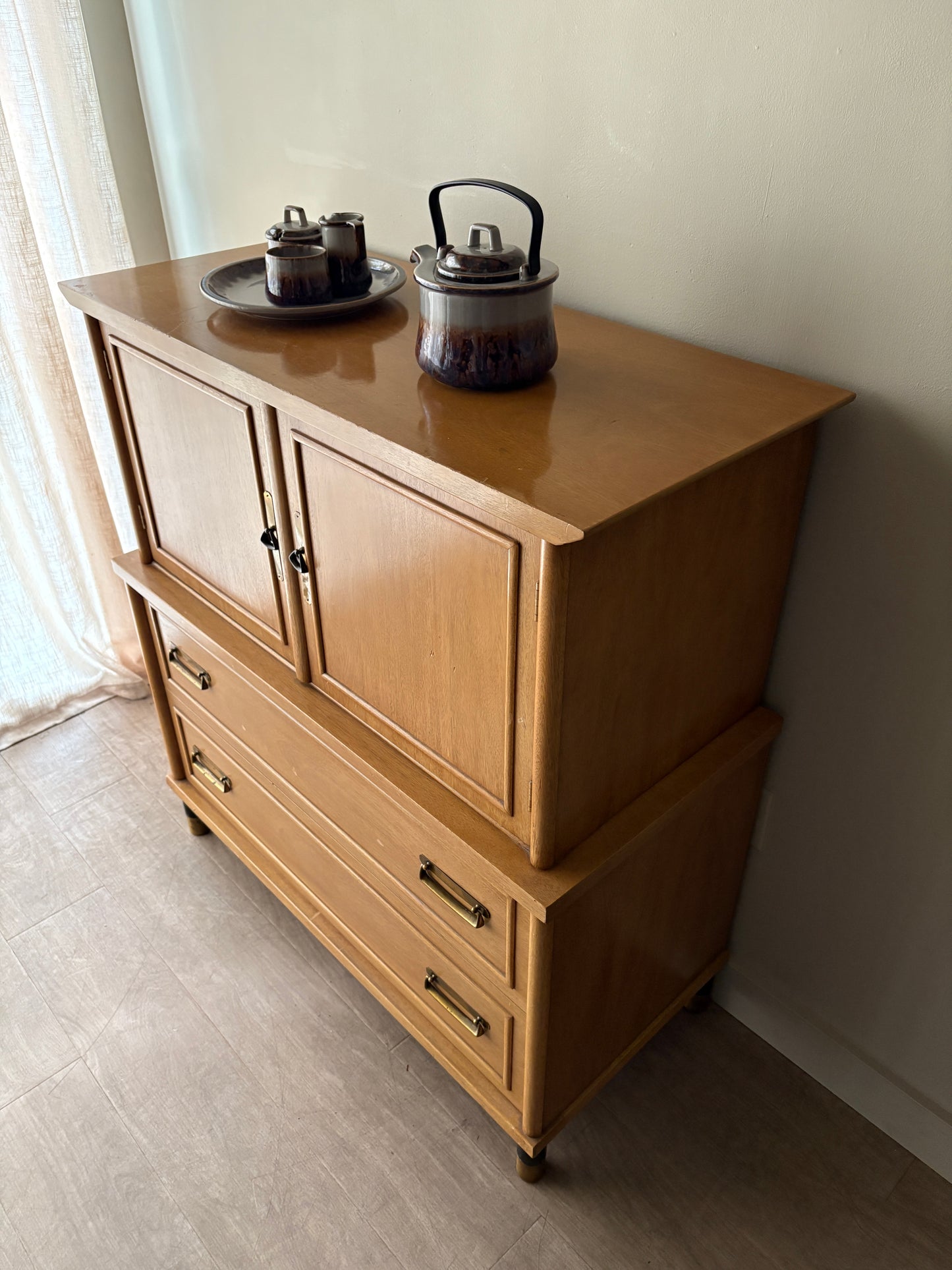 Walnut gentlemen’s dresser
