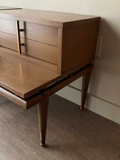 Kent Coffey walnut nightstands. Sold individually.