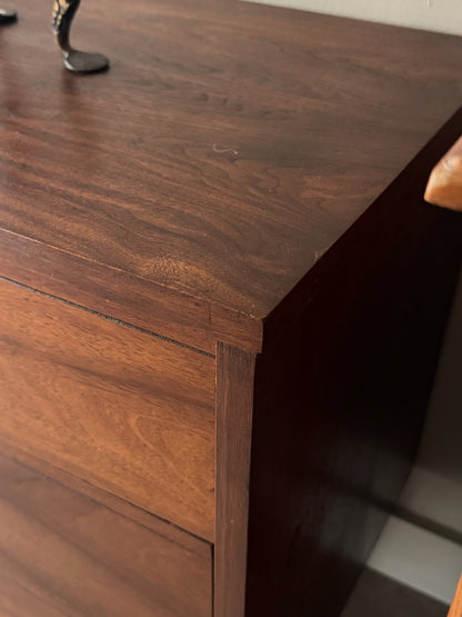 Walnut 9 drawer dresser