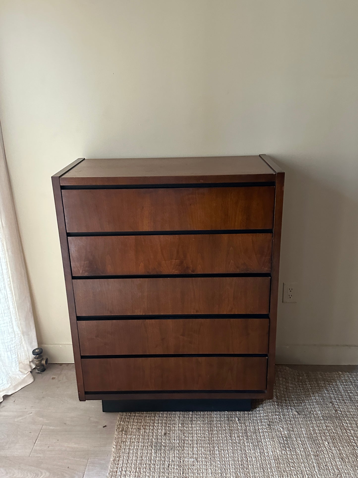 Lane walnut tallboy