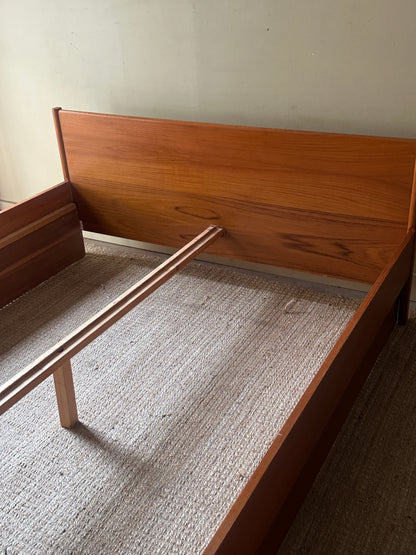 Danish teak queen bed