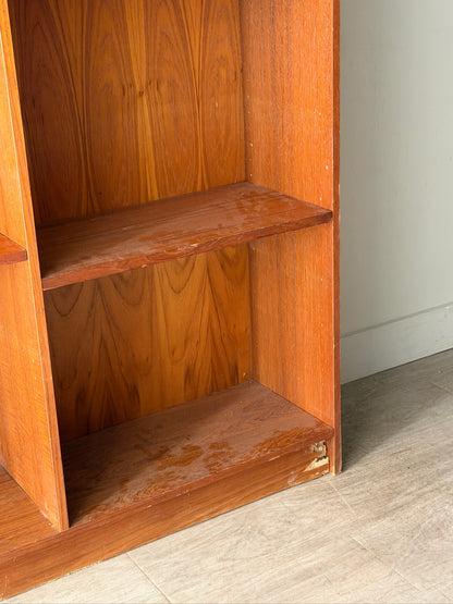 Teak shelving unit
