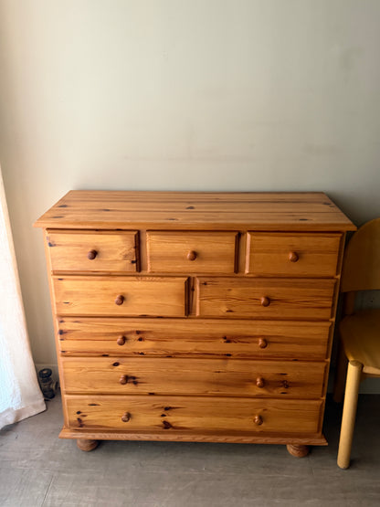 Danish Pine dresser with ball feet