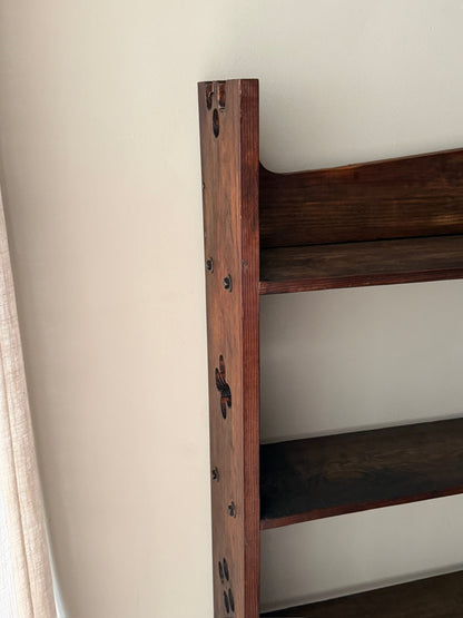 Mission oak shelf
