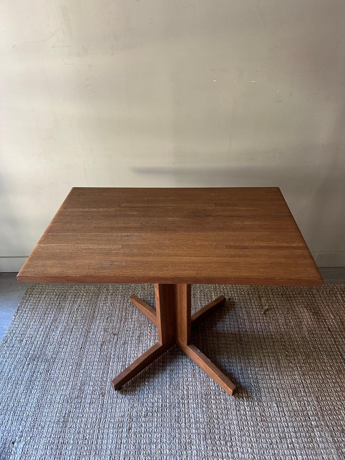 Butcher block dining table
