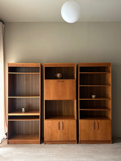 Danish Teak Bookcase with Bar (middle)