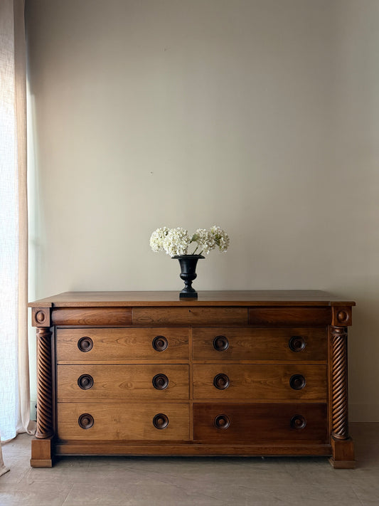 Oak 6 drawer sideboard