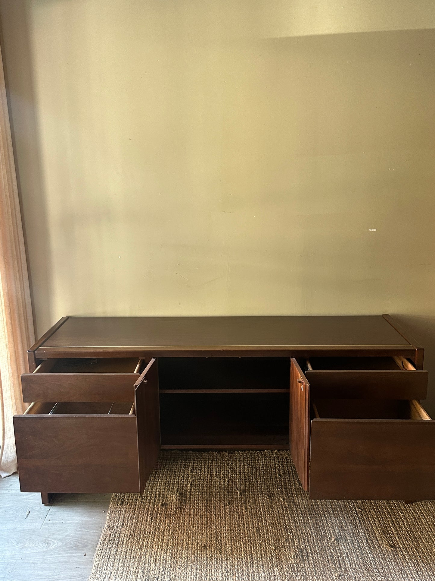 Walnut credenza