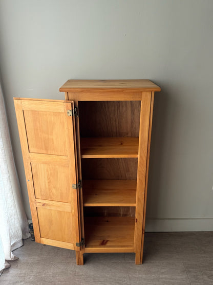 Narrow pine cupboard