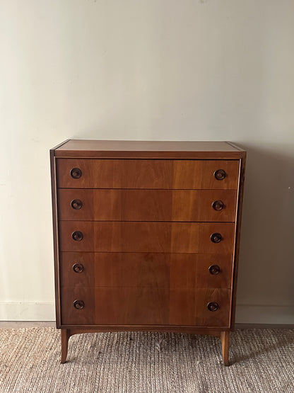 Kroehler walnut tallboy