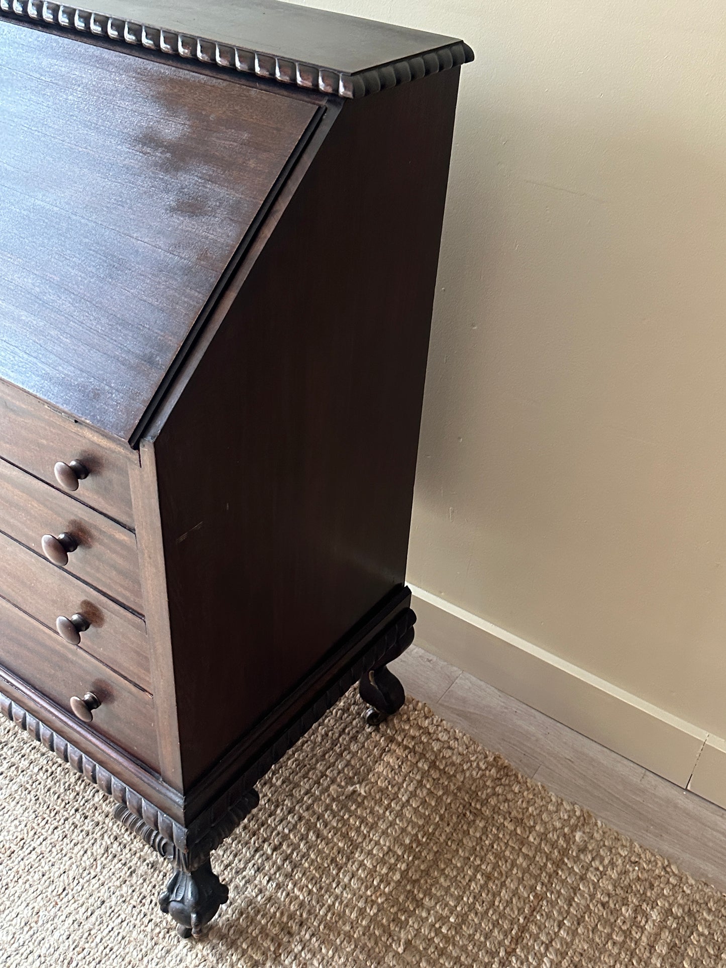 Slant front desk