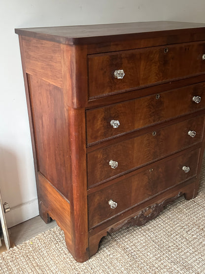 Walnut empire dresser